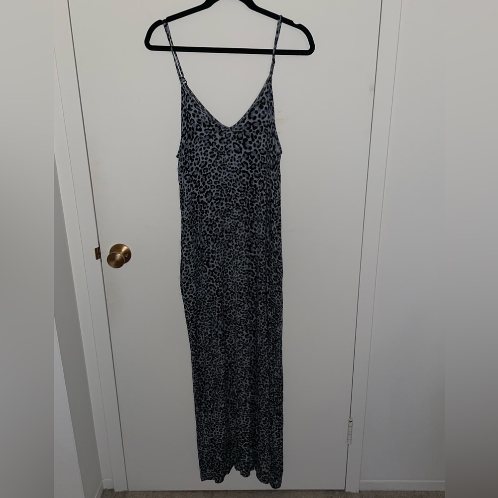 Color Alien Cheetah Print Maxi Dress